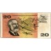AUSTRALIA 1967 . TWENTY 20 DOLLARS BANKNOTE . COOMBS/RANDALL